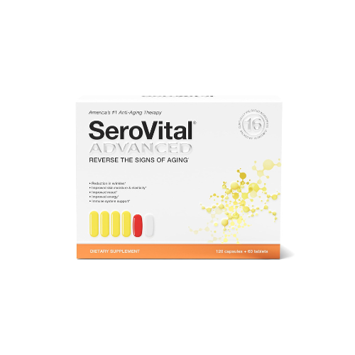 Serovital Advanced for Women - Anti-Aging Supplement for Women - Increase a Critical Peptide Associated with Stimulating Collagen Production, Skin Benefits, Energy, and Sleep - 30-Day