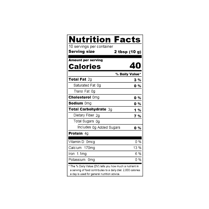 Black Sesame Latte Mix (Unsweetened), 3.52 oz