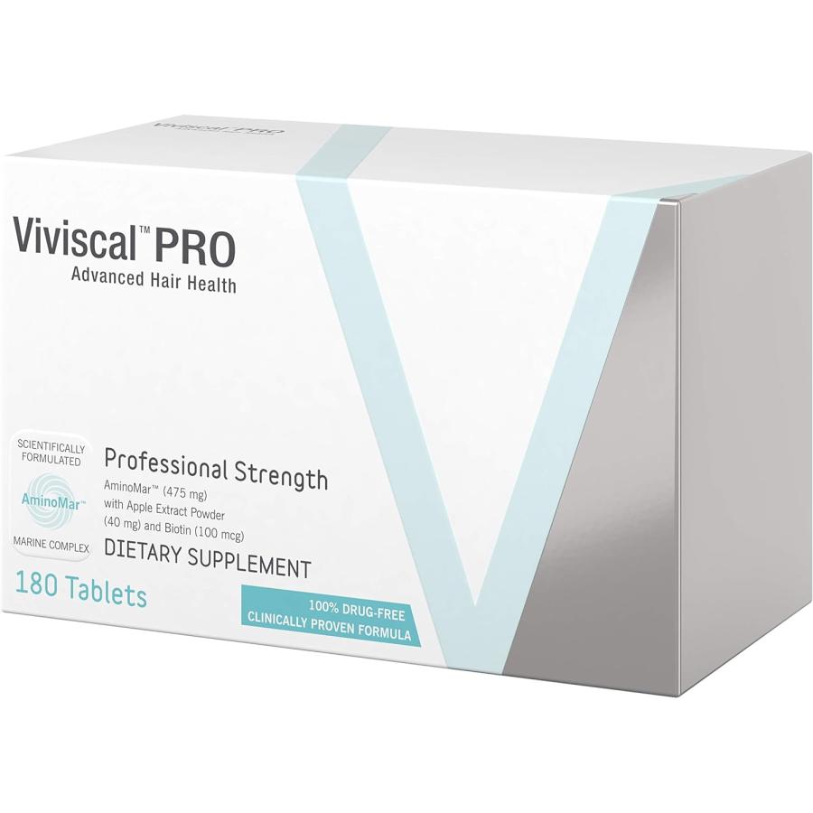 Large capacity Viviscal Hair Growth Program, Professional 180 tablets / Supplement that promotes hair growth and improves hair quality (Professional) (Ships from overseas)
