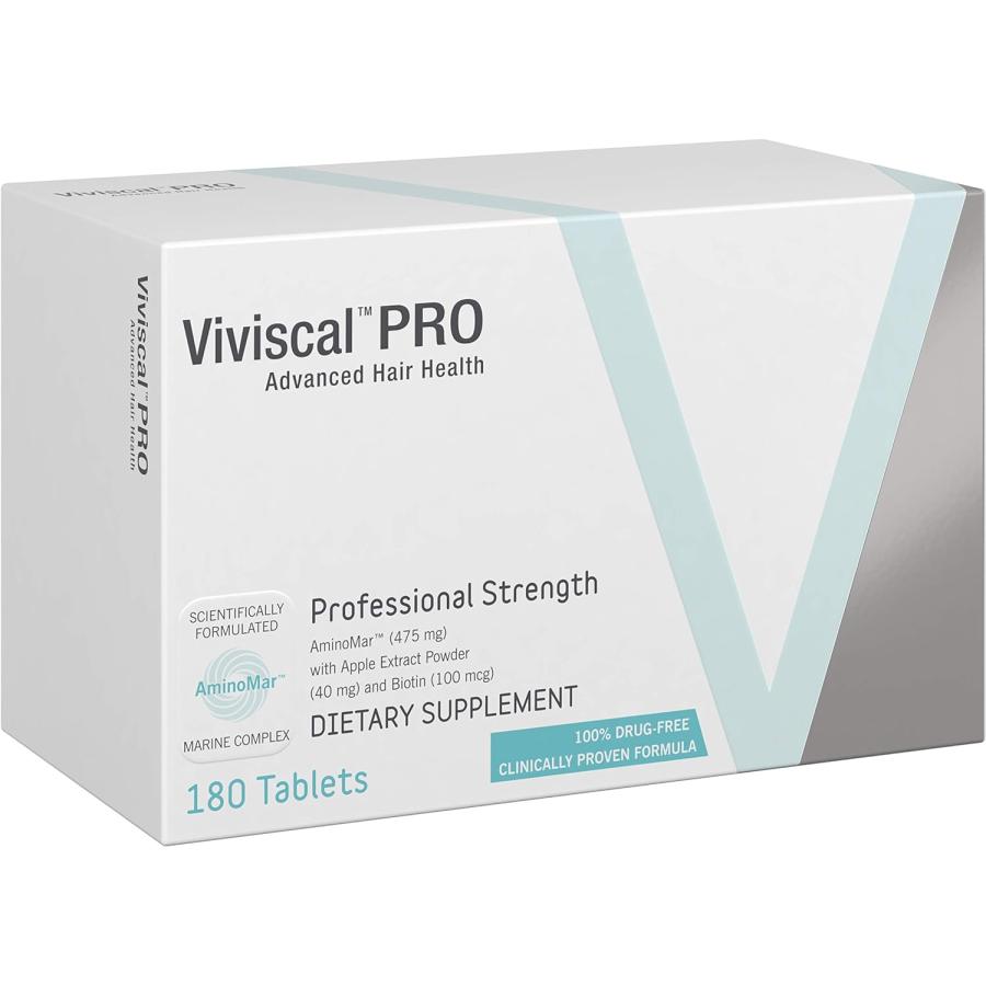 Large capacity Viviscal Hair Growth Program, Professional 180 tablets / Supplement that promotes hair growth and improves hair quality (Professional) (Ships from overseas)