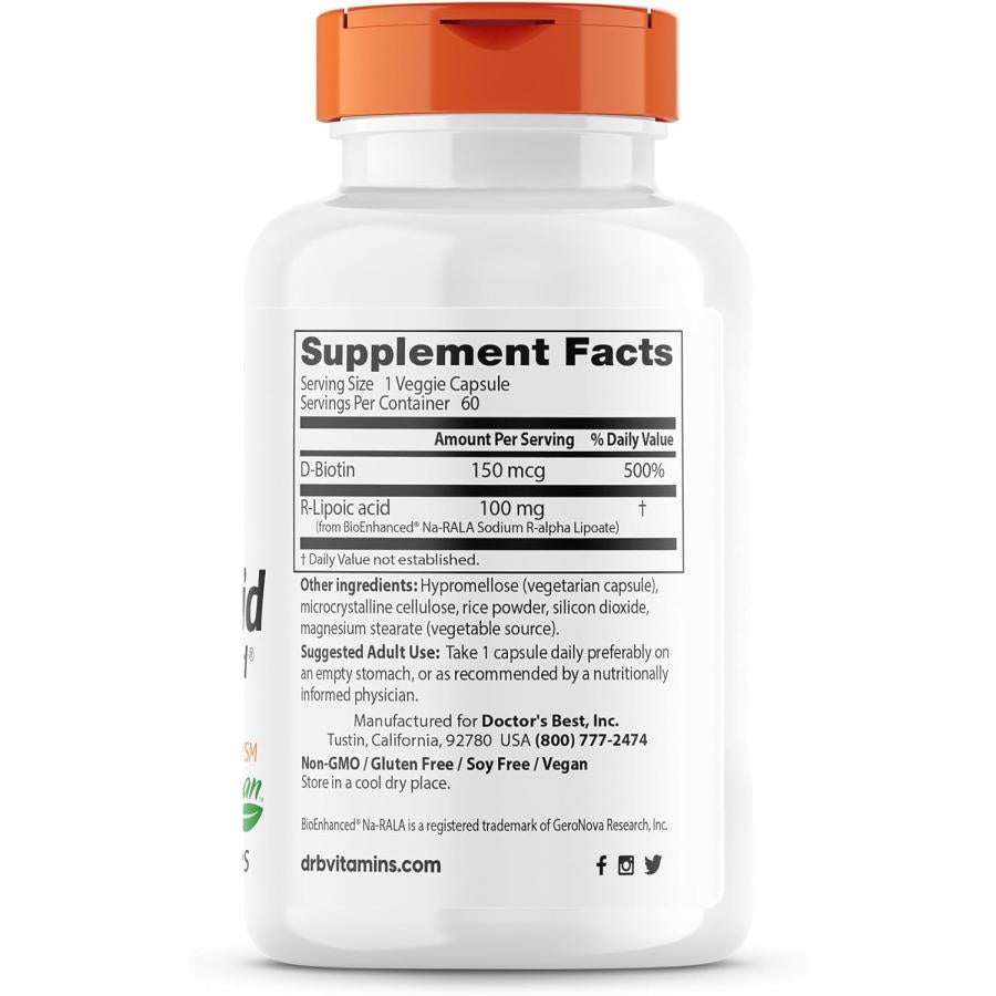 Doctor's Best Stabilized Bio-Enhanced 100mg 60 Capsules