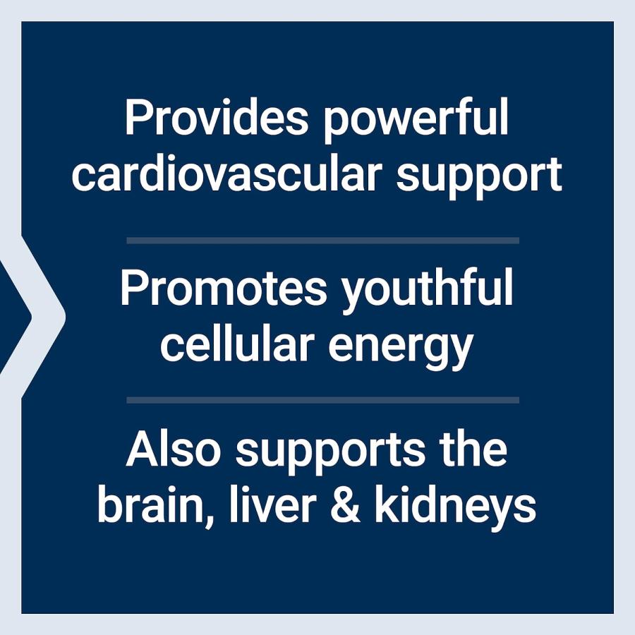 Super Ubiquinol CoQ10 with Enhanced Mitochondrial Support 60 Softgels