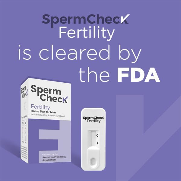 Sperm Test Kit Fertility Home Test Kit for Men- Shows Normal or Low Sperm Count- Easy to Read Results-Convenient, Accurate, Private