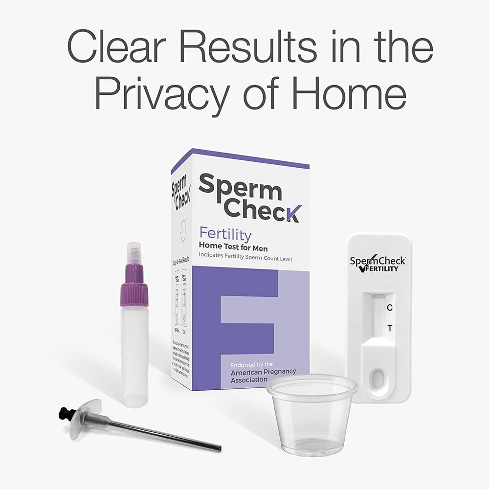 Sperm Test Kit Fertility Home Test Kit for Men- Shows Normal or Low Sperm Count- Easy to Read Results-Convenient, Accurate, Private