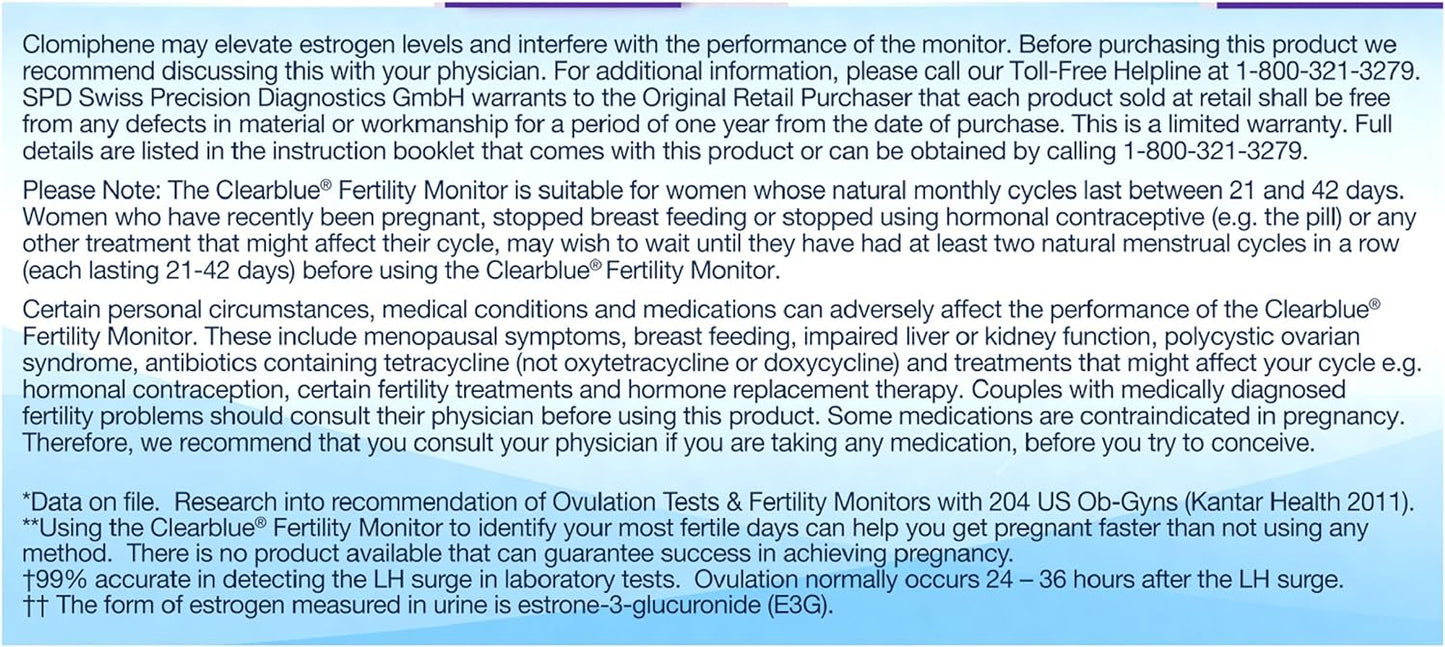 Clear Blue High-performance ovulation test kit